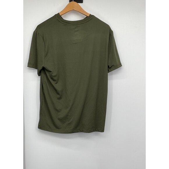 Hanes Olive Green T-Shirt & Elastic Waist Pants Loungewear Set S/P Polyester - Picture 4 of 6
